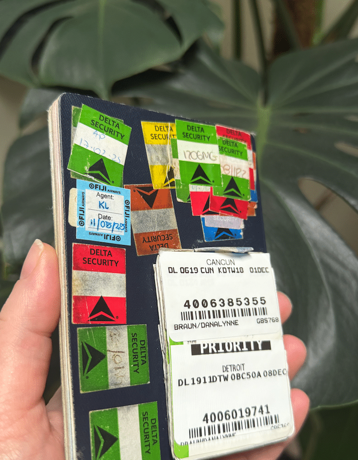 What To Do If Your Luggage Is Delayed… And How To Protect Yourself 4 Airport Bag Tags on US passport
